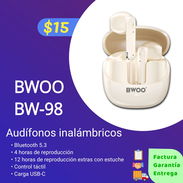 Audífonos bluetooth BWOO98 - Img 54638327
