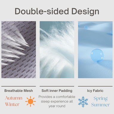 Máscara de dormir  🎀😴 opaca doble cara con 2 tapones de oído 🎧 ideal para viaje, descanso y sueño profundo - 2/5