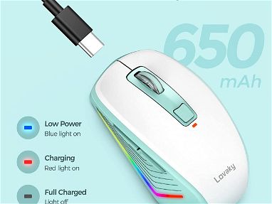 Mouse inalambrico de bateria lithium con luces led en 18$ Interesados escribir - Img 34121196