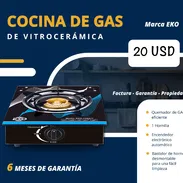 🍳 COCINA DE GAS DE UNA HORNILLA 🔴 VITROCERÁMICA ✅ EKO 💲20 USD - Img 51811633