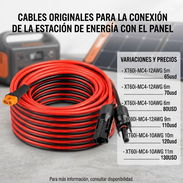 Cables originales para la conexión de la estación de energía con el panel  Xt60i-mc4-12AWG 5m - 65usd Xt60i-mc4-12AWG 6m - Img 57292029