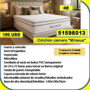 QB-701-Colchón camero "Milexus.....190 USD.....51596013..... transporte lugares cercanos - Img 56201893