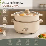 🛍️ cazuelas electricas de 600 w, ollas o sartenes electricos, Versión con vaporera incluida, (sarten) 💵 Precio: $70USD - Img 56934068