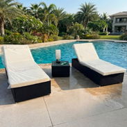 uego de dos camas de terraza con colchones para exterior y mesita de centro Cod:Alofoke - Img 56787231