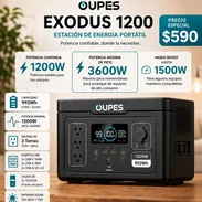 Estación de energía 1200w pico 3600 oupes - Img 56882332