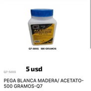 Pega Blanco Madera/Acetato 500 Gramos-Q7 - Img 56257549