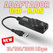 Adaptador USB a RJ45. Adaptador USB - Rj45. USB a RJ45. Adaptador USB a RED - Img 45162204