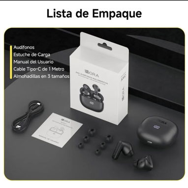 AUDÍFONOS INALÁMBRICOS MARCA 1HORA ORIGINALES - Img 107132206