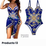 ✨Trusa enteriza azul estampada y paredo para mujer ✨ - Img 55766832