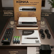 Vendo Cajita HD KONKA 40USD💶 para la television digital con mando y baterias incluida, cable HDMI ,nuevas con garantí - Img 55807813