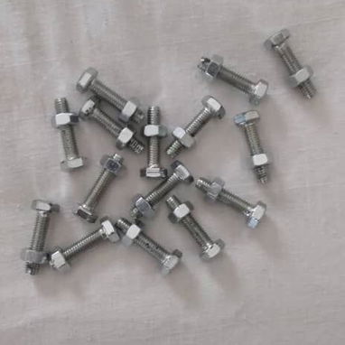 Tornillo Zincado M6X25 con tuerca cabeza exagonal. Rosca completa. 51966094. Fijo 78330155 - 3/4