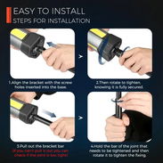 Luz de Trabajo Recargable con Trípode, 3 Cabezas LED y Bolsa - Img 57510894