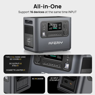 ⚡2048WH⚡ ESTACIÓN PORTÁTIL  AFERIY 4800W/2400W LIFEPO4 2048WH BATERÍA. MENSAJERÍA CON FACTURA Y GARANTÍA. TL 54833699 - 3/7