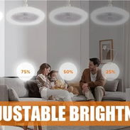 🛍️ Ventilador de techo 🔑 Código: vent259 📝 Ventilador de techo con soquet, lámpara y mando 💵 Precio: $35 USD (dólare - Img 56467060