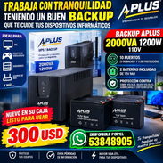 TRABAJA CON SEGURIDAD TENIENDO TUS EQUIPOS INFORMÁTICOS PROTEGIDOS UPS 2000 VA 1200 W 110V BACKUP NUEVO EN CAJA - Img 58038202