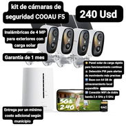 Kit de cámaras de seguridad inalámbricas de 4 MP para exteriores con carga solar COOAU F5, Garantía de 1 mes, Entrega po - Img 56906574