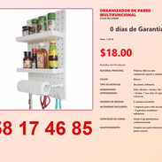 ORGANIZADOR DE PARED MULTIFUNCIONAL - Img 54824152
