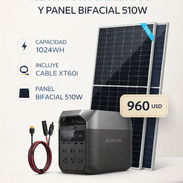 COMBO..ECOFLOW DELTA 3 1024WH CON CABLE XT60I Y PANEL BIFACIAL 510W - Img 57446766