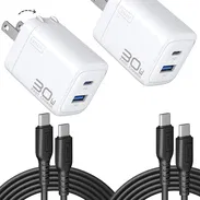 CARGADOR INIU 30W GAN USB-C CARGA RÁPIDA DOBLE PUERTO + 2 CABLES USB-C ENVÍO DISPONIBLE + GARANTÍA - Img 55973028