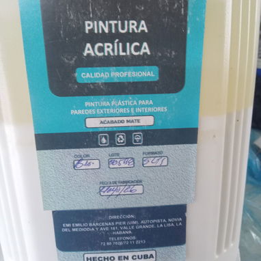 Pintura acrilica blanca, acabado mate - 2/2