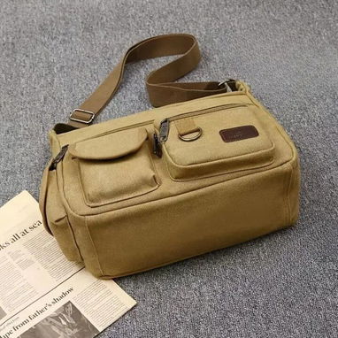 Bolso Bandolera de Lona Vintage - Img 110017984