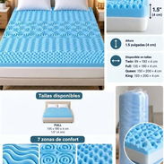 Topper de espuma con gel refrescante( Talla: Full, 135 × 190 cm. Alto: 4 cm.) US$60.00 - Img 58197002