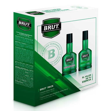 Brut Estuche Clasico Caballero $25USD Colonia Brut y Locion para Despues de Afeitar - 2/3