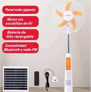 Ventilador de pie con panel solar grande - Img 50838373