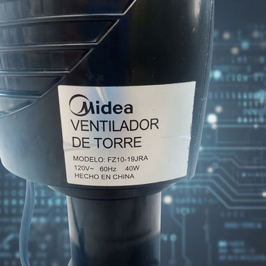 **✅ Ventilador de Torre Midea – ¡Fresco y potente donde lo necesites!** **Modelo:** FZ10-19JRA El *Ventilador de Torre - Img 125697676
