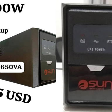 Backup, marca SUN, 650VA/390W y 1000VA/600W, 4 tomas con respaldo, factura, garantía y mensajería gratis,📞👉🏻 58684483 - Img 107377765