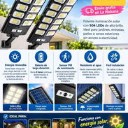 Lampara recargable con panel y sensor de movimiento - Img 58036646