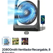 Ventilador Recargable de 8 pulgadas,(20800 mAh), $58 usd ❗ - Img 56840923