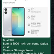 Samsung A06 5G, 4+4/128, sellado, en caja, garantía - Img 51691000