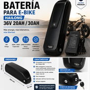 Venta de bateria de 36 v/20 AH para e-bike - Img 55772480