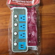 Extensión eléctrica con USB – 2 metros Cod:Alofoke - Img 55675786