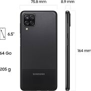 ..⭐⭐⭐Ofertica⭐⭐⭐  Samsung Galaxy A12!!! Prácticamente nuevo, 8 semanas de uso ,Forro, Mica + cable y cargador 53332934 + - Img 45572988