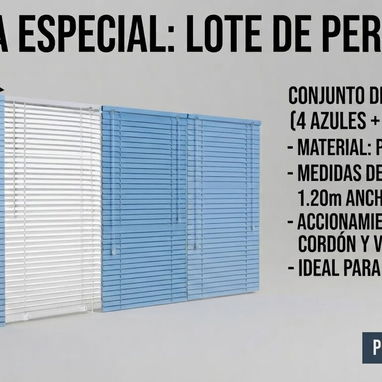 5 cortinas plásticas/pvc de ventanas 1.20*1.40 m - 2/4