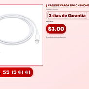 CABLE DE CARGA TIPO C - IPHONE (1M) VPT-0047 - Img 56195374