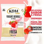 Yogurt en polvo con probiótico KDM (rinde 1lt) - Img 56909365