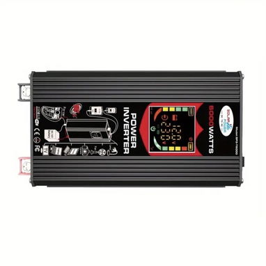 Inversor de 12V DC a 110V/ 120V AC 60Hz, Pantalla LED de Voltaje (6000 Watts) Nuevo a estrenar!! - Img 124162981