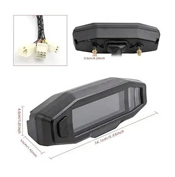 Velocímetro cuentakilómetros mini universal RPM motocicleta medidor velocímetro digital odómetro inyección carburador - Img 97209803