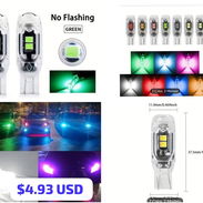 Juego de 2 bombillas LED T10 2835 5SMD para vehículos, accesorios para coche de 12V - Img 55059249