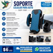 SOPORTE DE CELULAR PARA AUTO SOP-1061 - Img 56968876