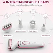 Kit de Afeitadora Eléctrica 4 en 1 para Mujeres y Recortadora de Bikini - Img 55512022