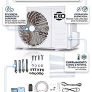 Split EKO de 1 tonelada 220v con base y protector de voltaje - Img 55216197