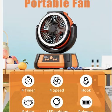 Ventilador recargable 20000 mha - 5/5