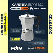 FG-CAFETERA ESPRESSO 1,3,6 tazas ../56579735/(USD-MN-Eur-Zelle)//Garantía 6m/Envio Gratis - Img 54224789