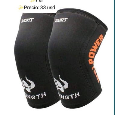 Guantillas  rodilleras Powerlifting muñequeras y bandas elastizadas rodillera tendón rotuliano musleras tobilleras polea - 6/10
