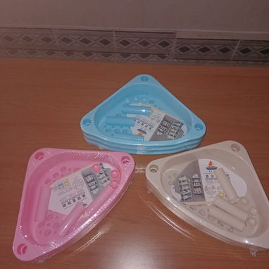 58296067  *🧺✨ ESTANTE ESQUINERO ORGANIZADOR DE 3 NIVELES* *PRECIO: 8 USD* - Img 124112672