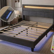 Cama full importada con luces LED 300usd - Img 55736926